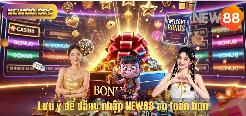 Lưu ý để đăng nhập NEW88 an toàn hơn
